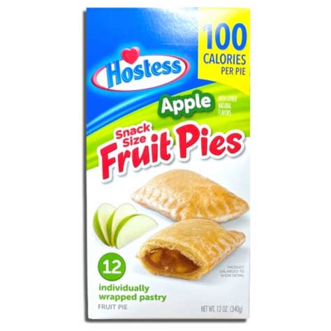 Hostess Snack Size 100 Calorie Mini Fruit Pies | 12 Count Box | Apple & Cherry Combo | Pack, 1 ...