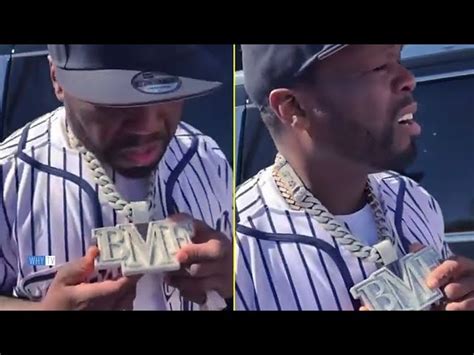 50 Cent Shows Off Lil Meech's New BMF Chain Which Costs $500,000 'BMF Piece, Look How It Shining ...