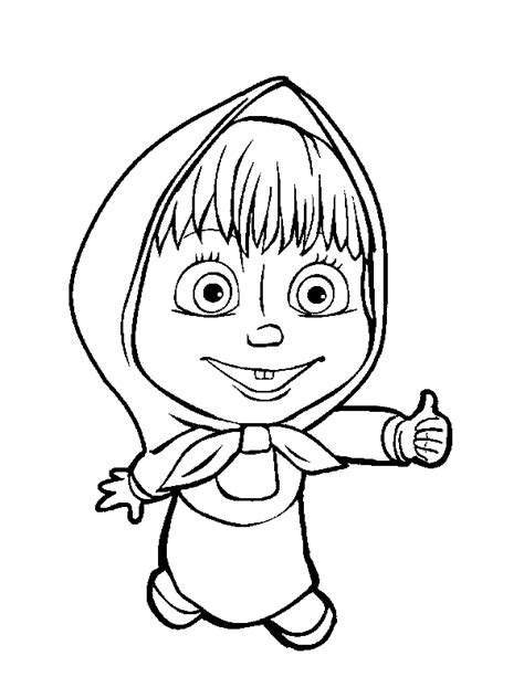 Download collection of 13 masha-and-the-bear coloring pages for kids, home worksheets for ...