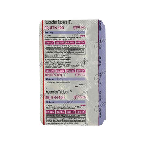 Buy Brufen 400mg Tablet Online at flat 15% off | PharmEasy