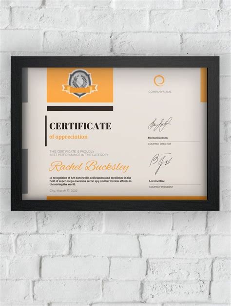 This certificate template is made in a formal style, so it will be ...