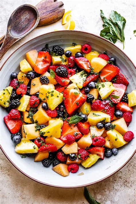 Melon Pineapple Fruit Salad with Berries - Relish