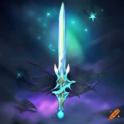 Image of the legendary dawnbringer sword on Craiyon