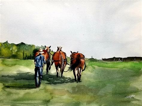 Three Horses Horse Painting Animal Painting Animal Art - Etsy