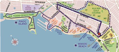 Map Of Hotels On Waikiki Island