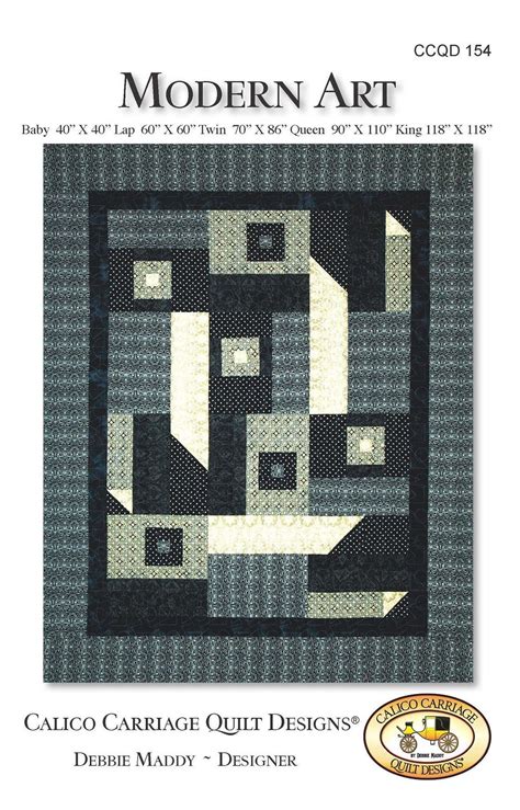 Modern Art Quilt Pattern From Calico Carriage Quilt Designs BRAND NEW ...