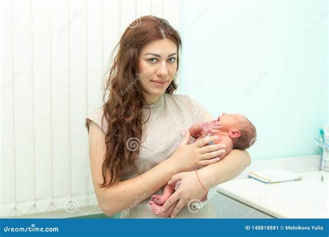 Newborn Baby and Mom in a Maternity Hospital Stock Image - Image of child, born: 148818881