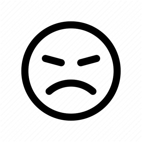 Angry, bitter, emoji, emoticon, mad, unhappy, upset icon