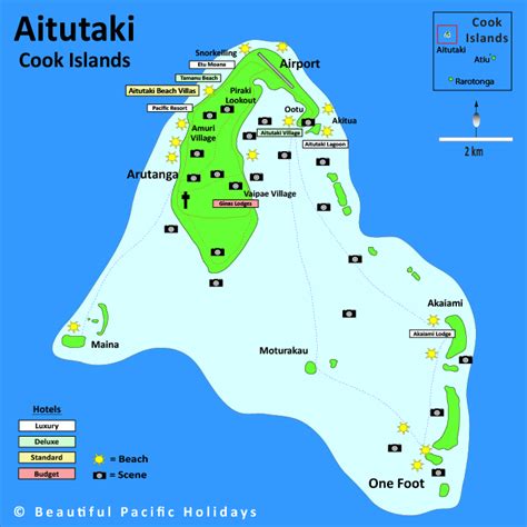 Aitutaki Map