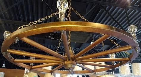 Large Wagon Wheel Chandelier | Lamp Shade Pro