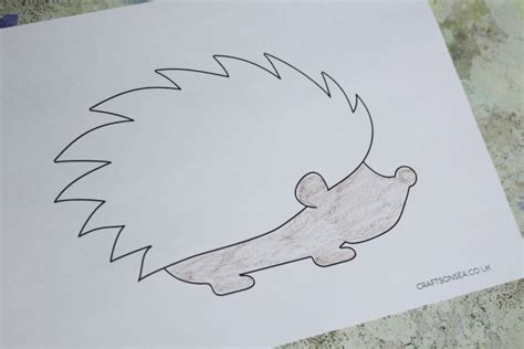 Handprint Hedgehog Craft - Crafts on Sea