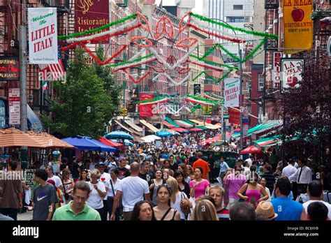 Little Italy in Manhattan New York Stock Photo - Alamy