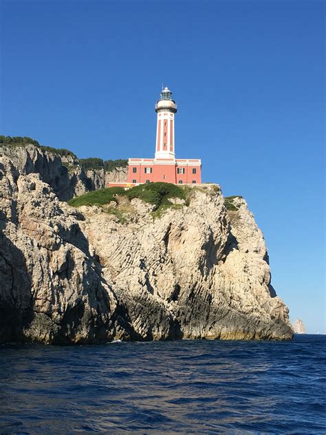 Punta Carena " Lighthouse " of Capri Island 🚢 | Capri island, Lighthouse, Island