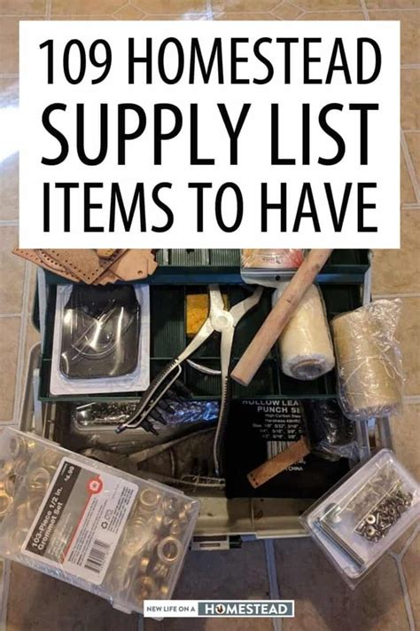 Homesteading Tools and Supplies: 109 Must-Have Items