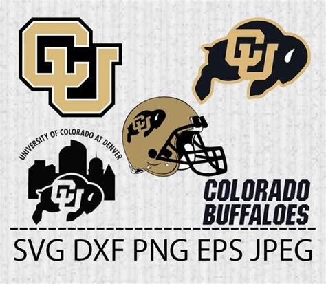 SVG Colorado Buffaloes Logo Vector Layered Cut File Silhouette