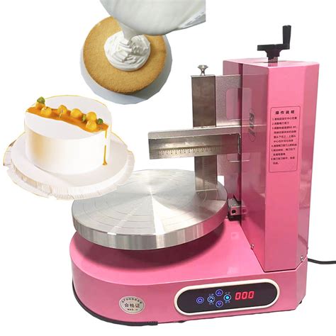 Birthday Cake Forming Creaming Making Decorating Smoothing Machine Automatic Cake Icing Machine ...