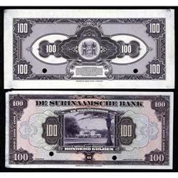 Surinam - De Surinaamsche Bank, 1940-42 Issue Proof Banknote.