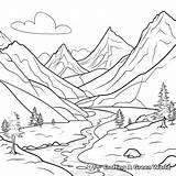 Mountain Coloring Pages  Free & Printable sketch template