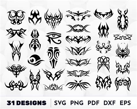 Tribal Tattoo SVG Tattoo Svg Tattoo Pattern Svg Tattoo - Etsy Canada