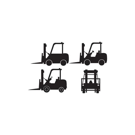 Forklift logo template vector icon illustration 13067895 Vector Art at Vecteezy