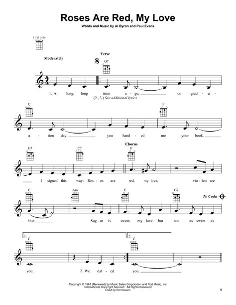 Roses Are Red, My Love | Sheet Music Direct