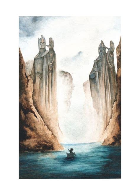 Find an Adventure - Watercolor inspired by Lord of the Rings ...