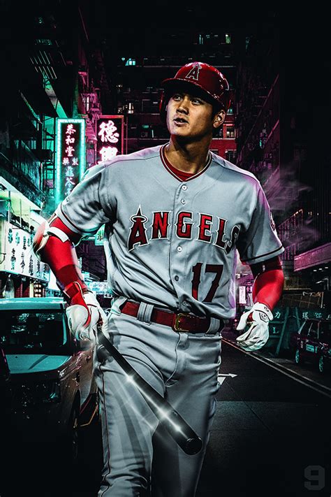 Shohei Ohtani Wallpaper on Behance | Baseball wallpaper, Mlb baseball ...