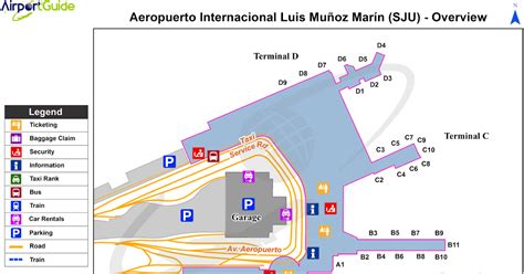 San Juan International Airport Terminal Map | Draw A Topographic Map