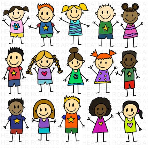 Stick Figures SVG, Stick Children SVG, Stick Boy Clipart, Stick Girl Png, School Children Svg ...