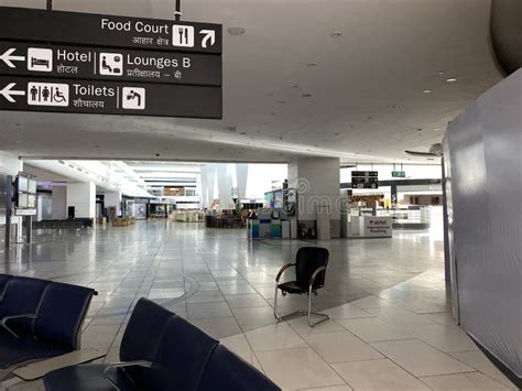 Inside the Empty DEL Indira Gandhi International Airport, during the Coronavirus COVID-19 Pande ...