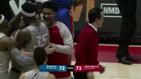 UNM Lobo Basketball Senior Late Game Heroics on Senior Night - YouTube