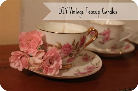 The Cottage Diaries: DIY Vintage Teacup Candles