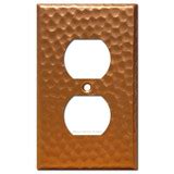 1 Toggle Wall Plate - Hammered Copper | Kyle Switch Plates