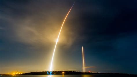 Download Time Lapse Falcon 9 Technology SpaceX HD Wallpaper by SpaceX