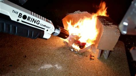 Boring Company Flamethrower vs. Tesla Model X! - YouTube