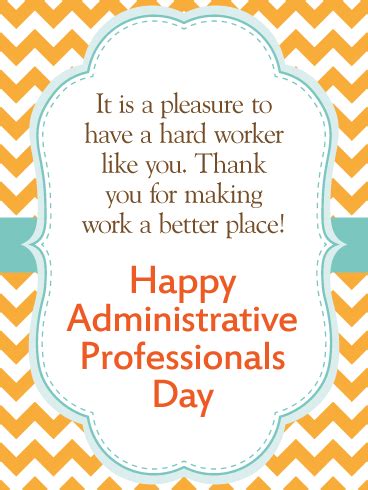 We are Thankful! Happy Administrative Professionals Day Card: Grateful for hard workers? Let ...