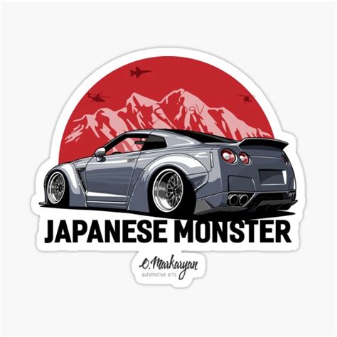 Nissan Gtr Stickers | Redbubble