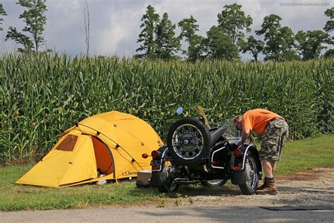 Ural-Sidecar-Tent-Camping - Good Spark Garage