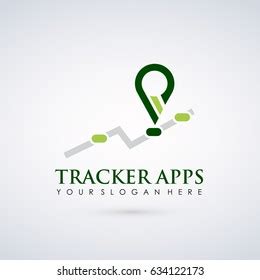 Tracker Apps Logo Template Vector Illustrator Stock Vector (Royalty Free) 634122173