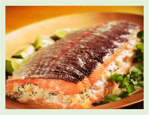 Seafood Stuffed Whole Salmon - Good Food And Treasured Memories