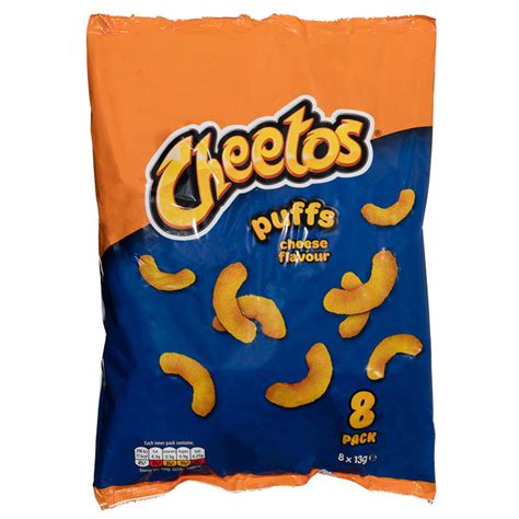 Cheetos Cheese Flavour Puffs 8 x 13g | Crisps, Snacks,