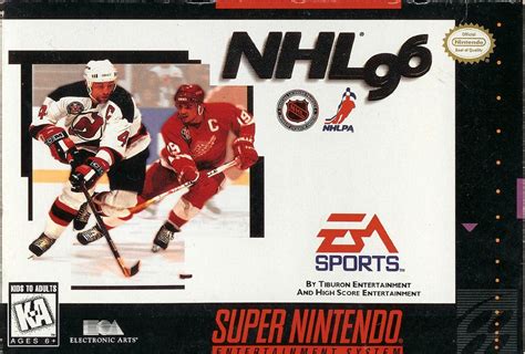 NHL 96 (1995) DOS box cover art - MobyGames