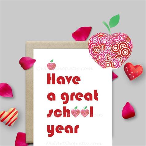 Back to school printable card, Have a great school year, new school ...