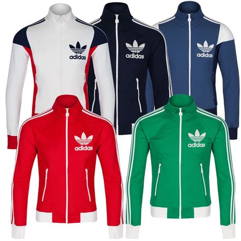 Details about adidas Originals Mens 3 Stripe 80's Retro Track Top Tracksuit Slim Fit B Grade en ...