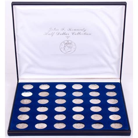 1964-2000 John F. Kennedy Half Dollar Collection of (36) U.S. Half Dollars with Display Case ...