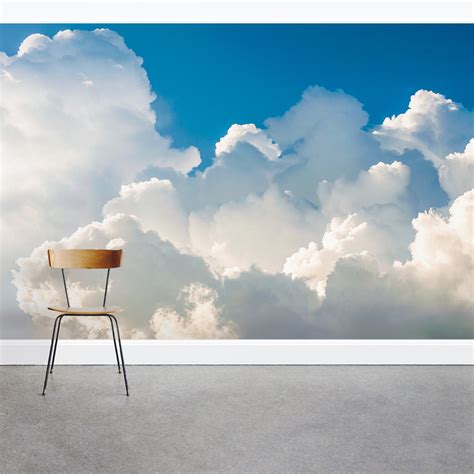 Cumulus Clouds Wall Mural | Clouds Wallpaper from Wallums