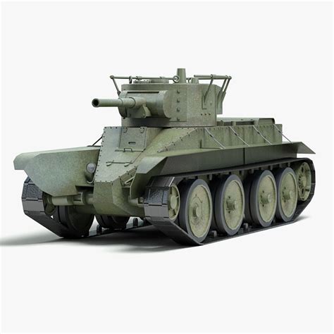 3d ww2 soviet tank bt model