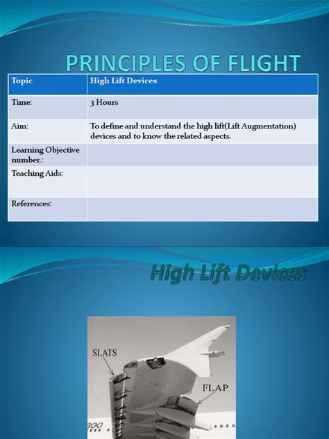 High Lift Devices | PDF | Flap (Aeronautics) | Lift (Force)