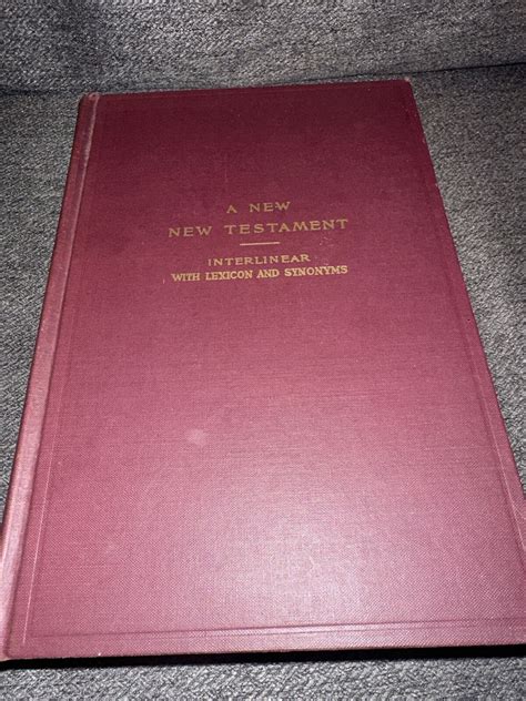 The Interlinear Greek-English New Testament With Lexicon Synonyms 1952 Berry | eBay