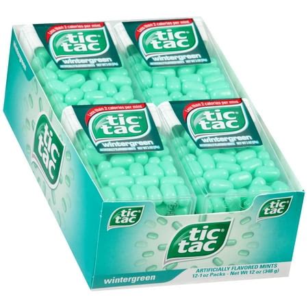 Wintergreen Tic Tac Mints 12-1 oz. Packs - Walmart.com